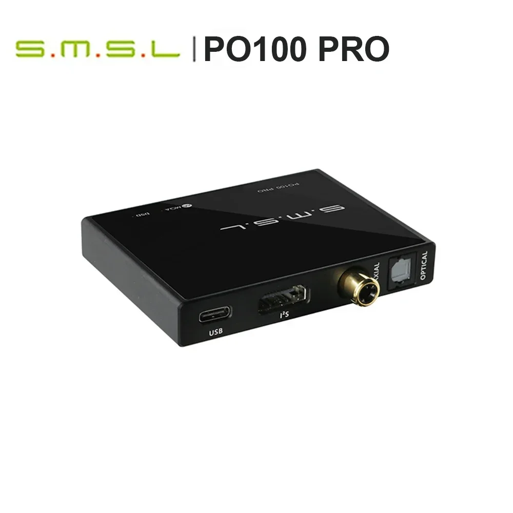 

SMSL PO100 PRO USB Digital Interface MQA XOMS Decoding DAC DSD64 Optical Coaxial DSD512 I2S Output 32bit 768Khz for PS5 usb dac