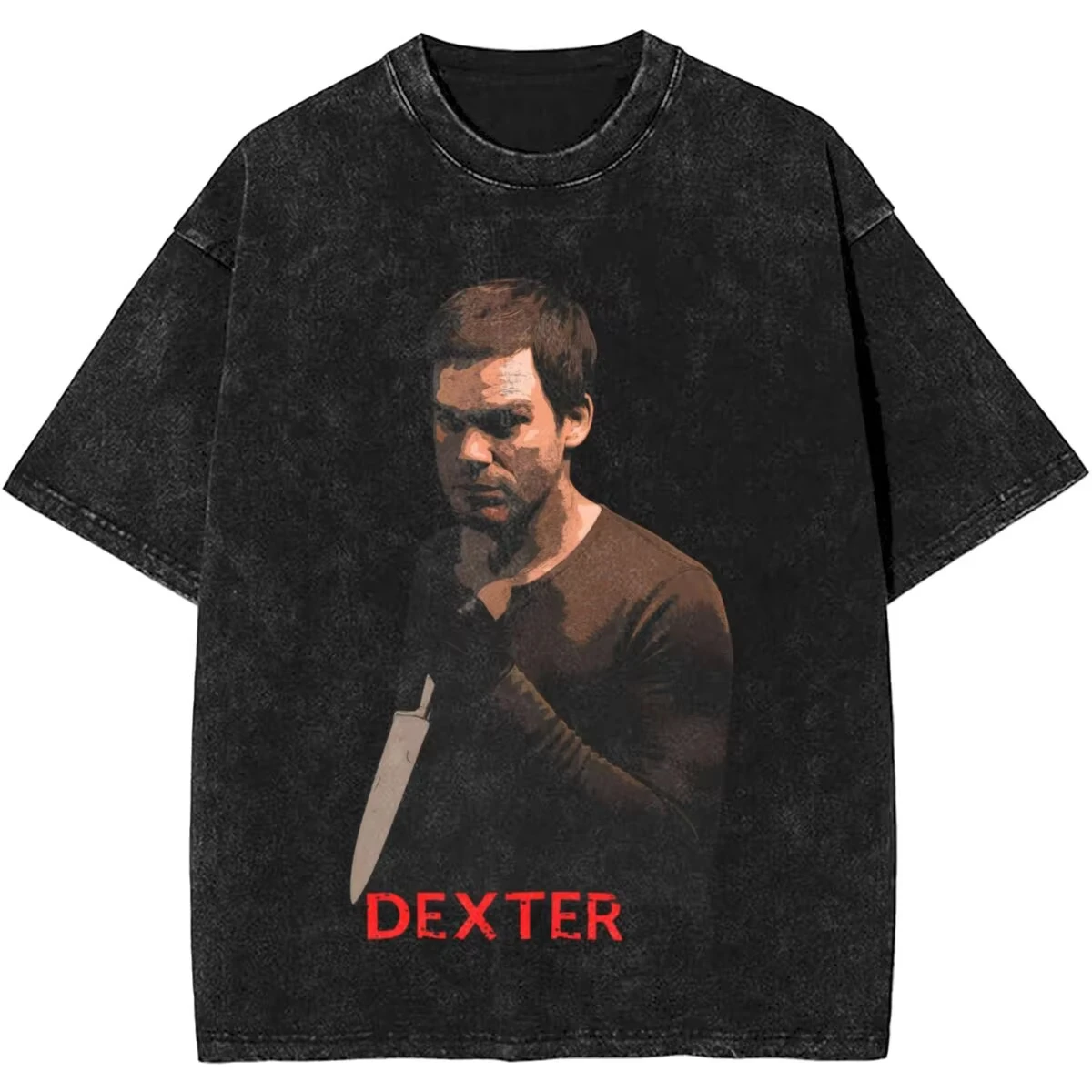 Dexter Morgan Harry's Code Vintage Washed T-shirts Men's Women Clothing Casual Oversized T Shirts Fashion Gothic Cotton T-shirt