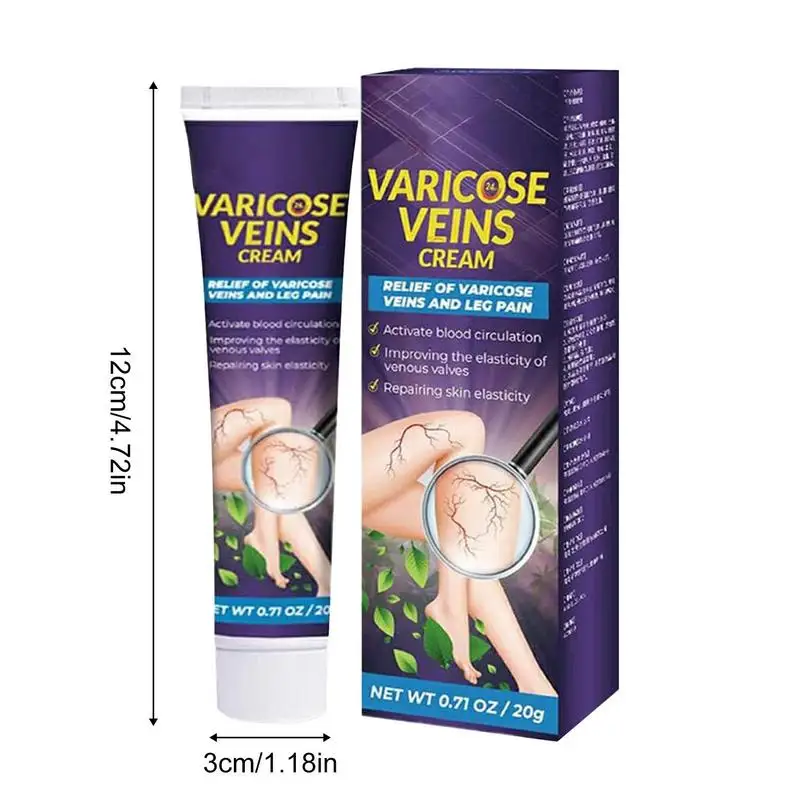 20g Varicose Vein Cream Herbal Angiitis Remedy Ointment Relief Veins Hurt Phlebitis Legs Varicose Vein Cream For Legs Care