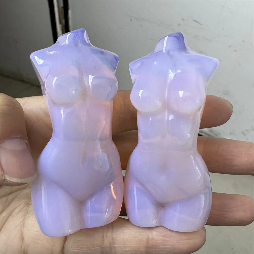 

female model dry Natural crystal powder protein female model carving collection arts and crafts gifts small ornaments wholesale