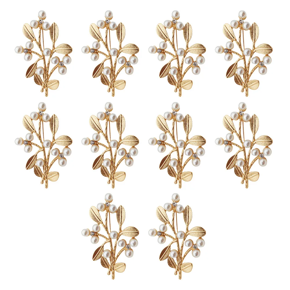 

10Pcs DIY Alloy Hairpin Charms Tree Leaf Decorative Hair Clip Accessories Retro Jewelry Making Supplies Headdress