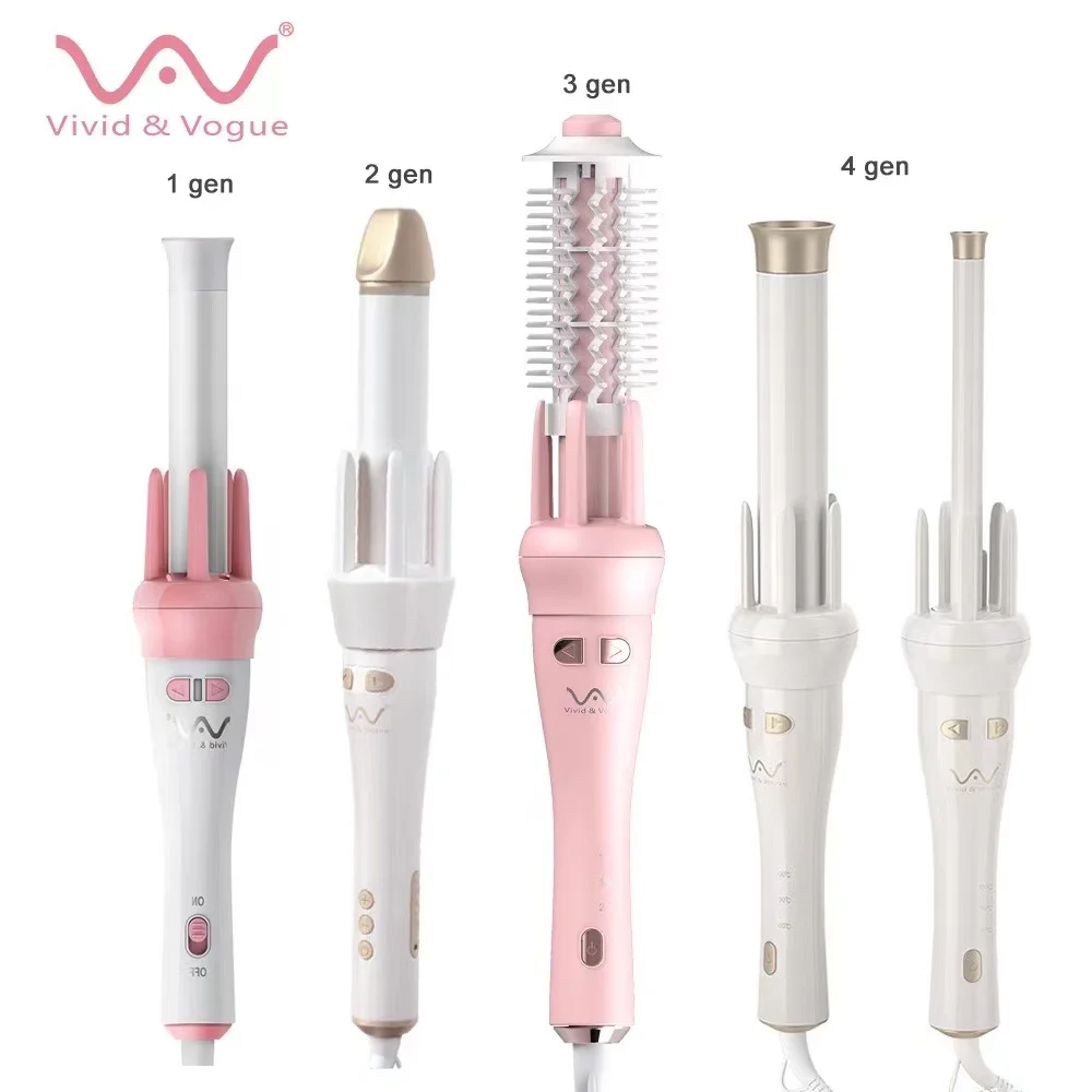 Vivid & Vogue Automatic Hair Curler 3Gen 4Gen Ceramic Curling Iron Automatic Rotation 28mm 32mm