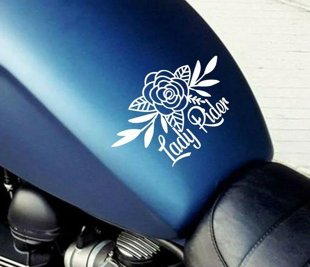 For Motorcycle decal gas tank sticker / skin tribal vinyl bike decal lady rider