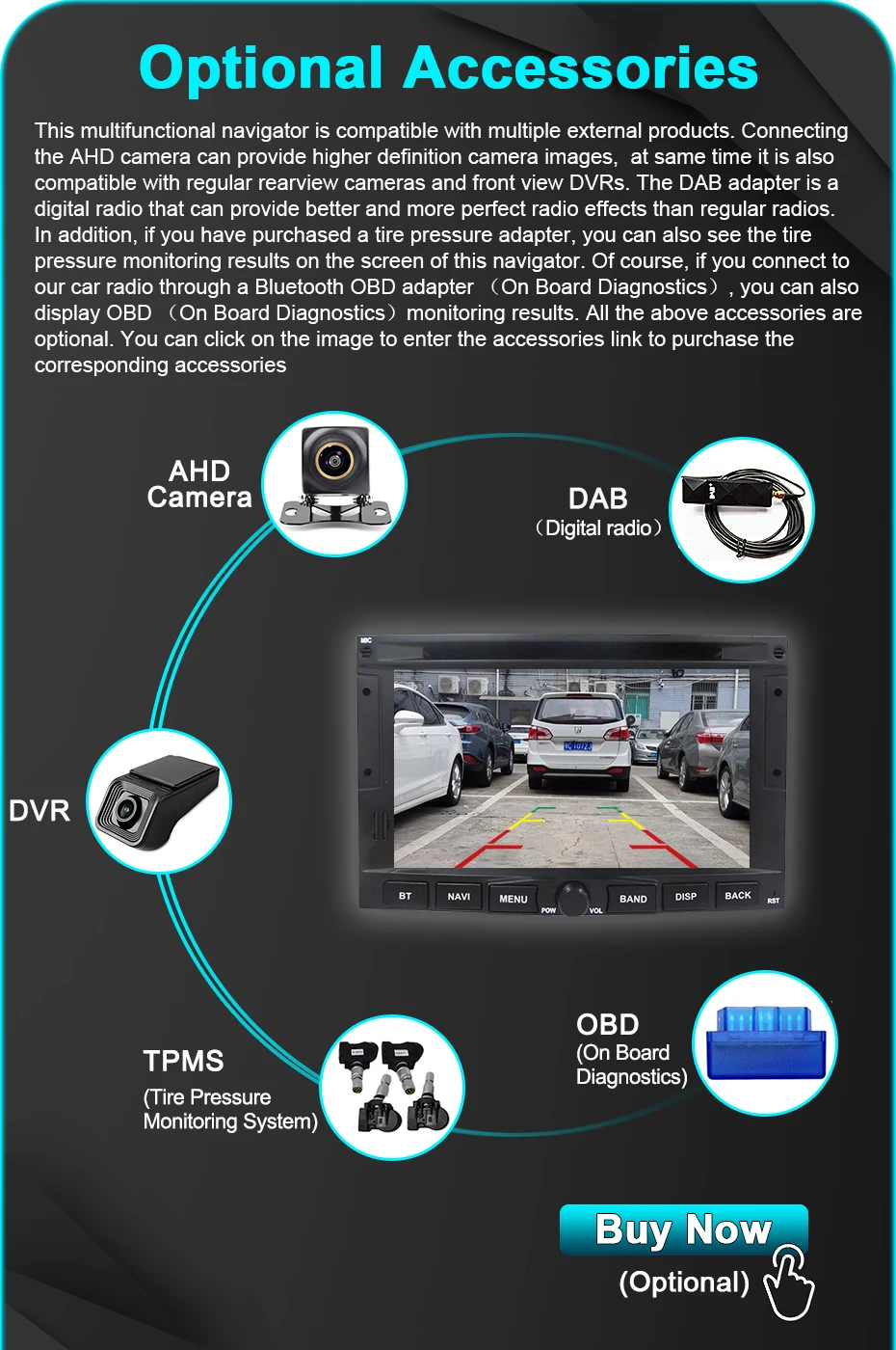 7-Zoll-Bildschirm Android 15 Autoradio Kabelloses Carplay Stereo für Peugeot 3008 5008 2010-2016 Bluetooth 2DIN Multimedia-Player GPS – Detail 18