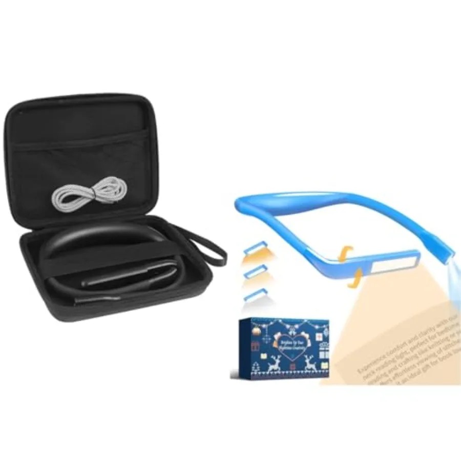 

Перезаряжаемая подсветка для чтения книг, подарки для мужчин и женщин, любителей книг, рождественские подарки для рукодельников, занимающихся вязанием