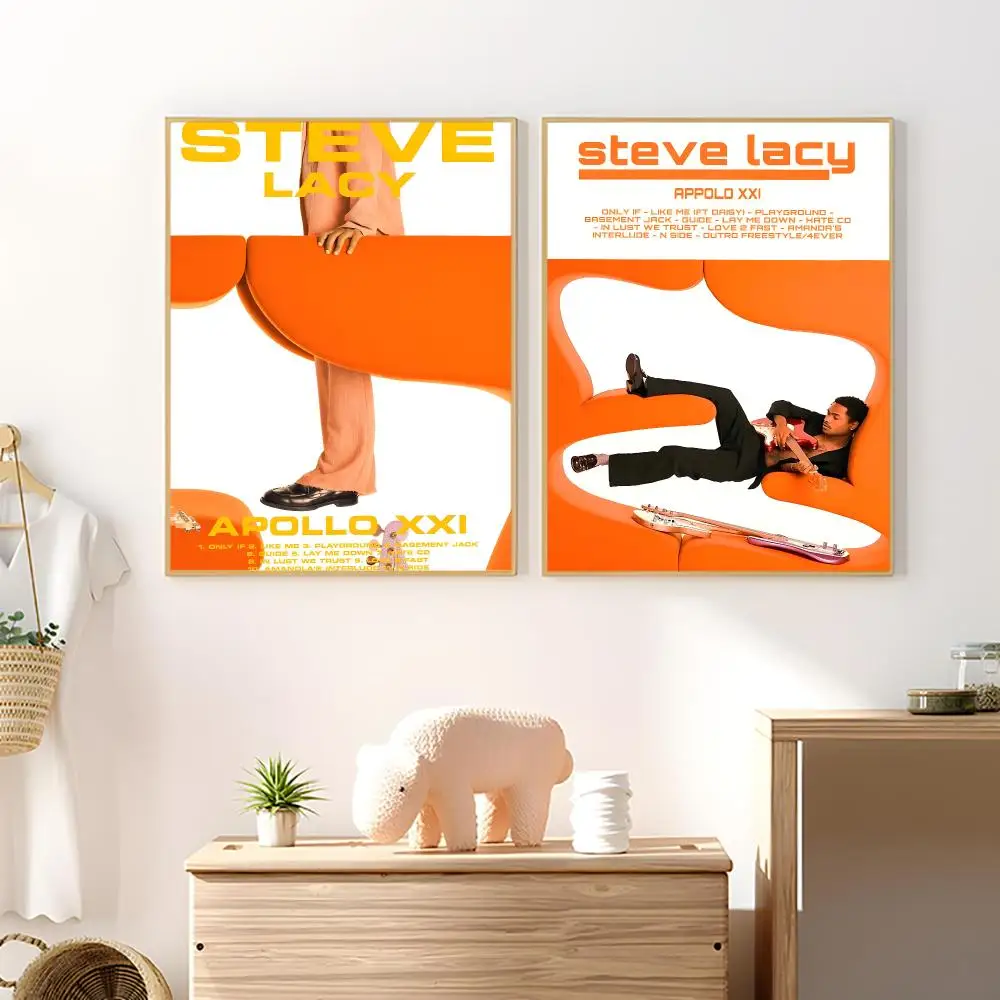 Music RnB Soul Popular S-Steve Lacy Poster High-definition Printed Canvas Painting, Home Wall Decoration, Frameless