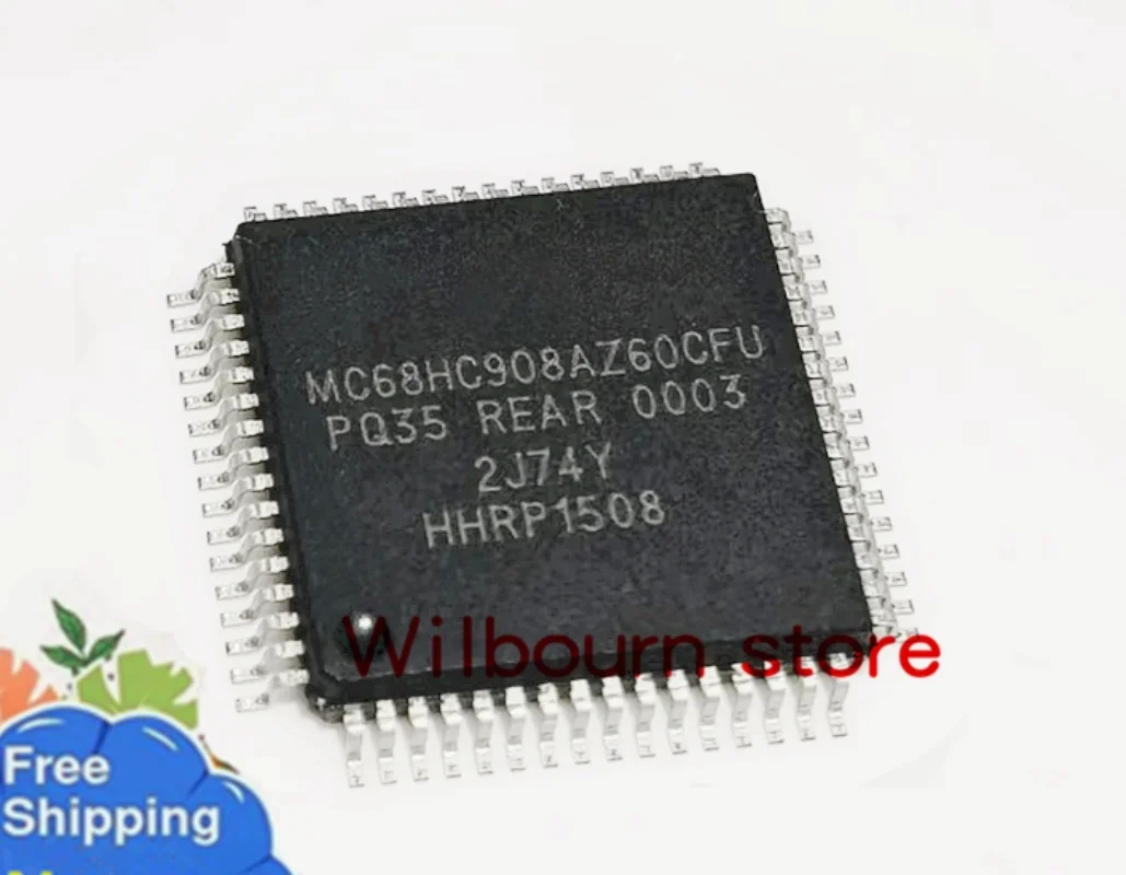 Novo original 1 PÇS/LOTE MC68HC908AZ60CFU MC68HC908AZ60 2J74Y QFP64