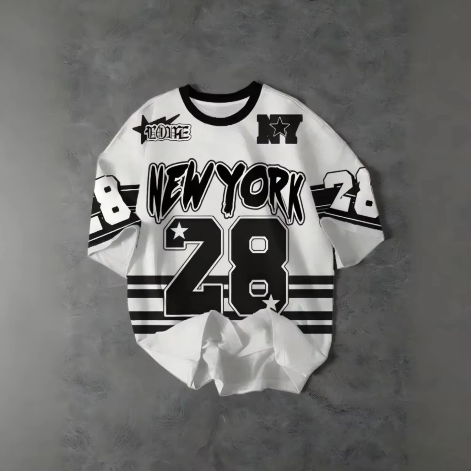 T-shirt d'été pour hommes, mot - Street Style New York Fashion avis et prix