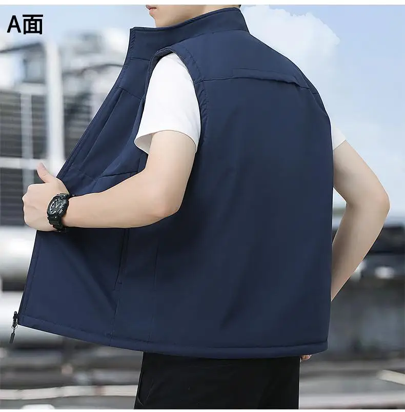 Outdoor Cycling Custom Vest Sports Style Men's Fleece Jacket