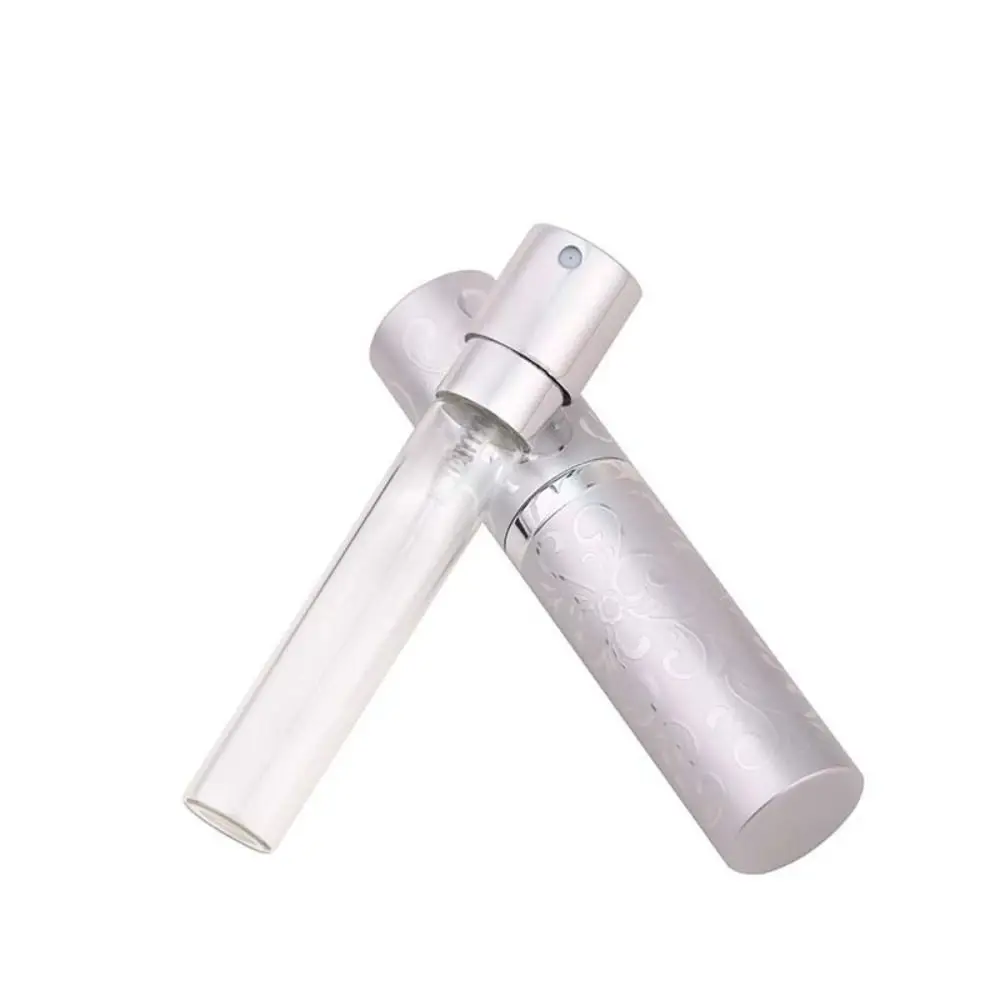 Portable Aluminium Oxide Perfume Bottle 10ml Refillable Ultra-fine Spray Bottle Empty Rotate Relievo Cosmetic Container Travel