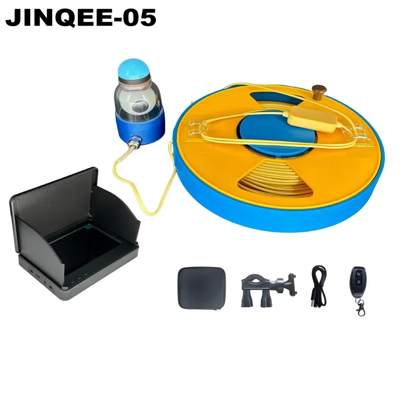 JINQEE JQ-05 Durable Plastic Ultra High-Definition 360-Degree Panoramic Night Vision Temperature Depth Sensing 5.0INCH LCD