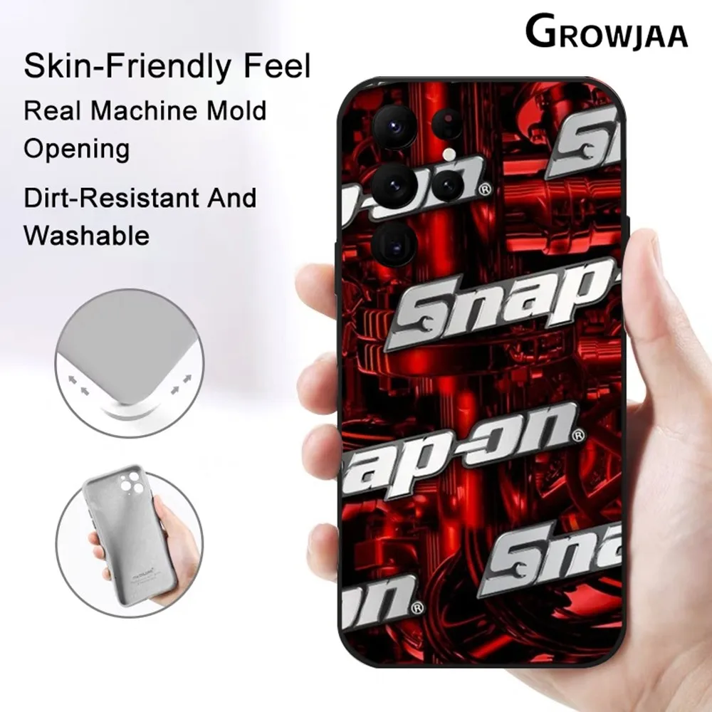 S-Snap OnS Worker Tool Cool Phone Case For Samsung Galaxy S25 S24 S22 S23 Ultra S21 S20 Plus 5G Protective Silicone Funda