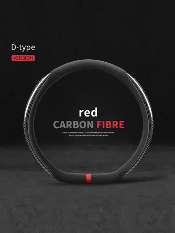 For Tesla Model 3 Model Y Model S Model X Roadster Accessories Auto Suede Carbon Fiber Anti-Slip Protection Steering Wheel Cover