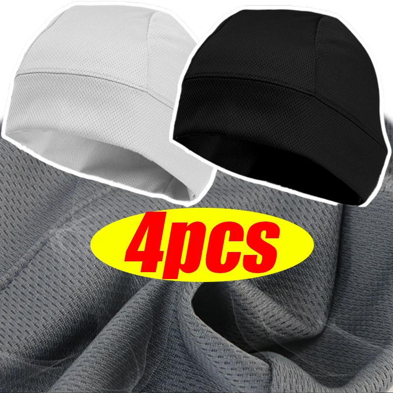 

Outdoor Hat Breathable Sweat-absorbing Helmet Liner Summer Cycling Quick Dry Cap Summer Windproof Sunscreen Sports Cap Mesh