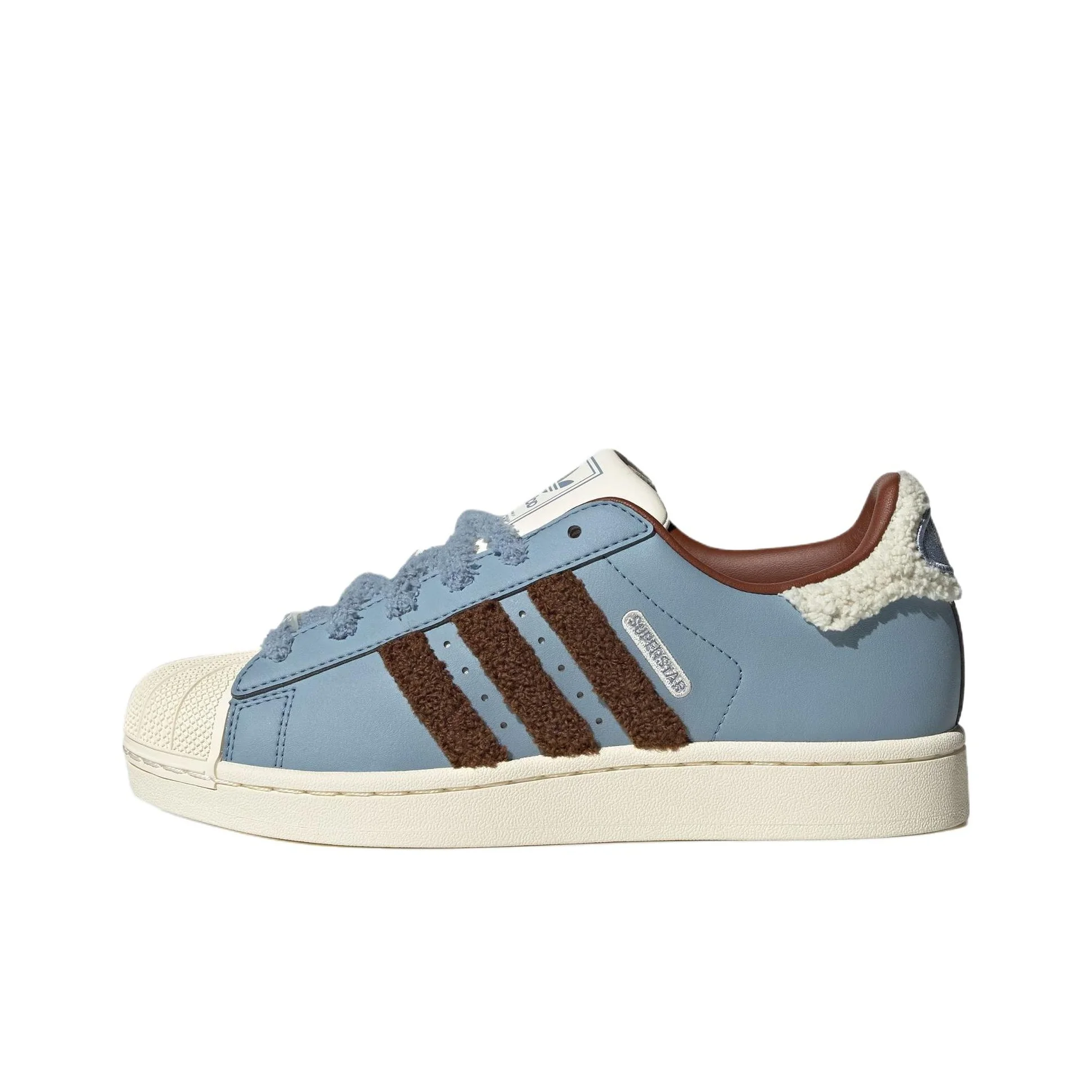 Adidas Originals Superstar 2 Synthetic Leather Skateboard Shoes Women's Blue JR6987