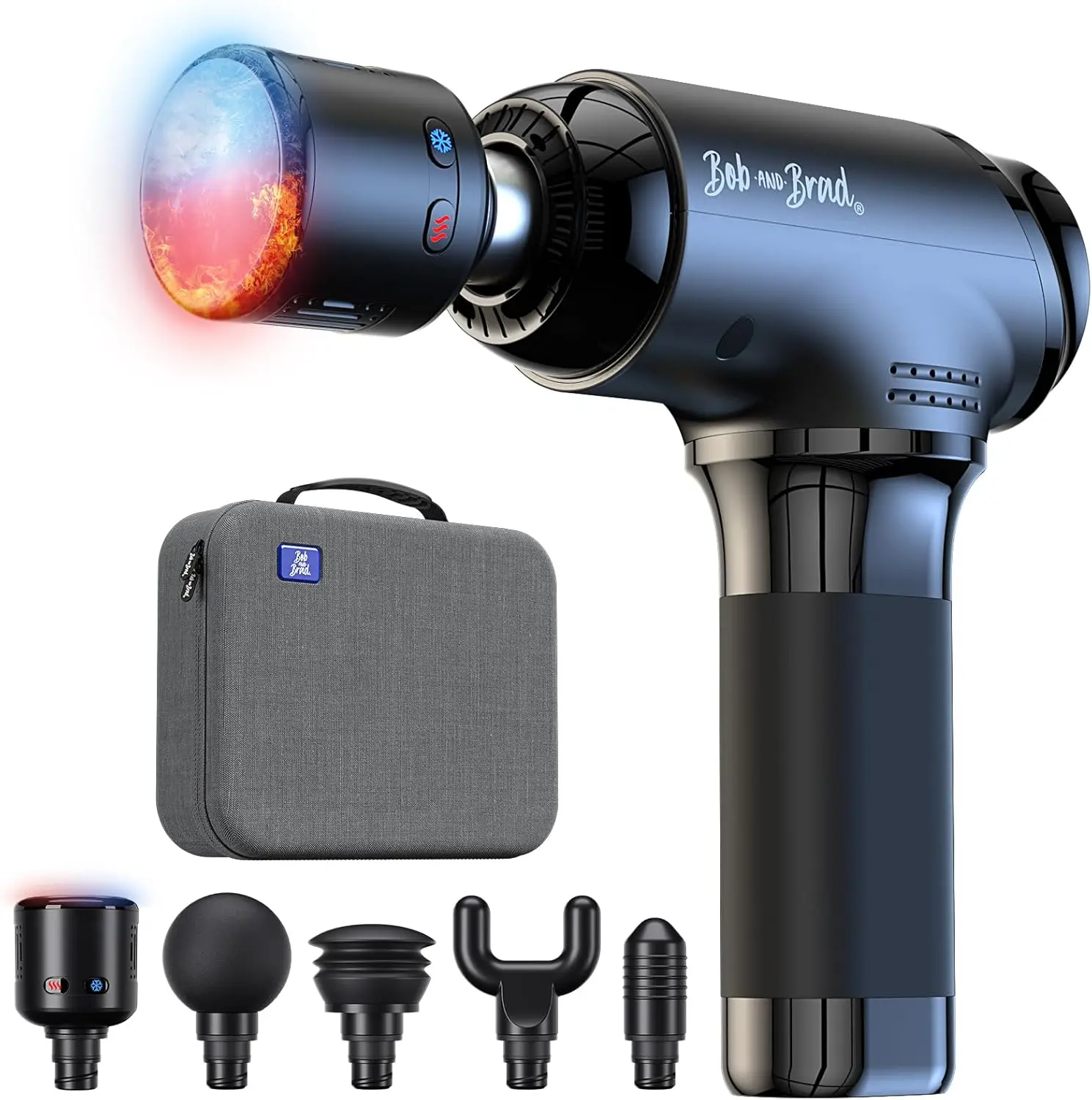 

T2 Pro Heat & Cold Massage Gun for Muscle Pain Relief, Deep Tissue Percussion with 10mm Amplitude, Portable and Quiet