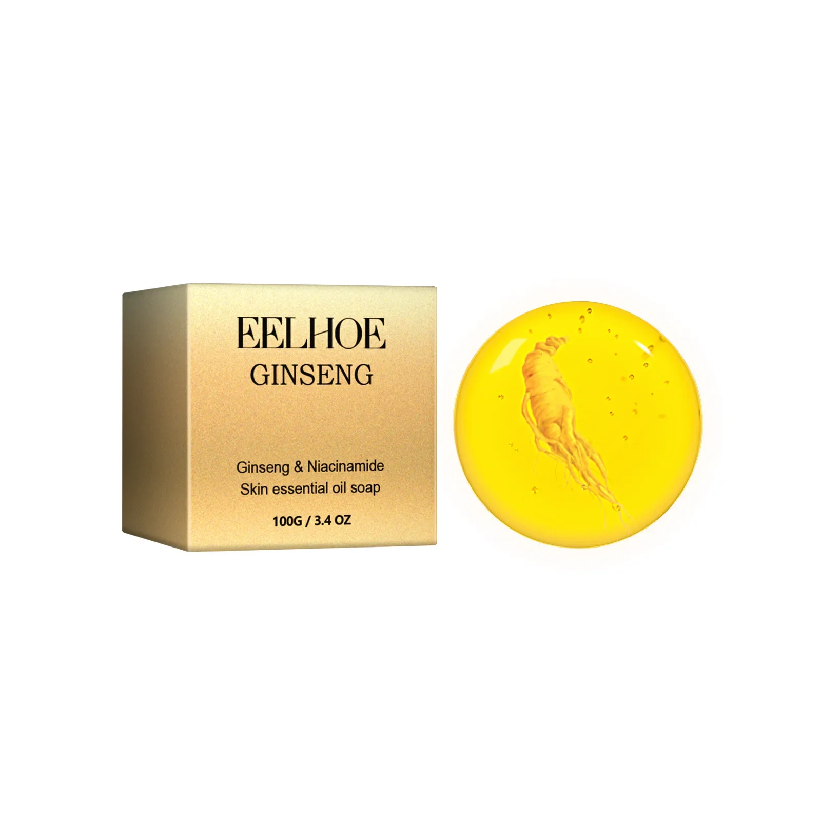 

Sdotter New Ginseng Soap Face Cleansing Anti Acne Whitening Remove Pimple Dark Spot Brightening Skin Moisturizing Improve Dry Fa