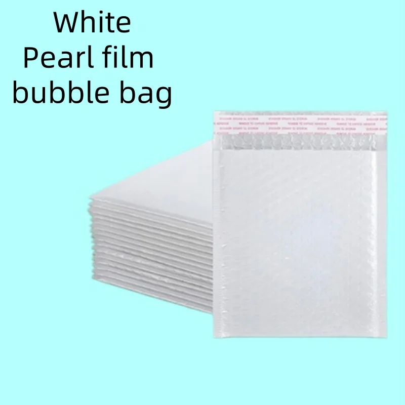 50pcs White Bubble Envelope Bag Thickened Waterproof Express Bag Transport Envelope Self Sealing Packaging Bag