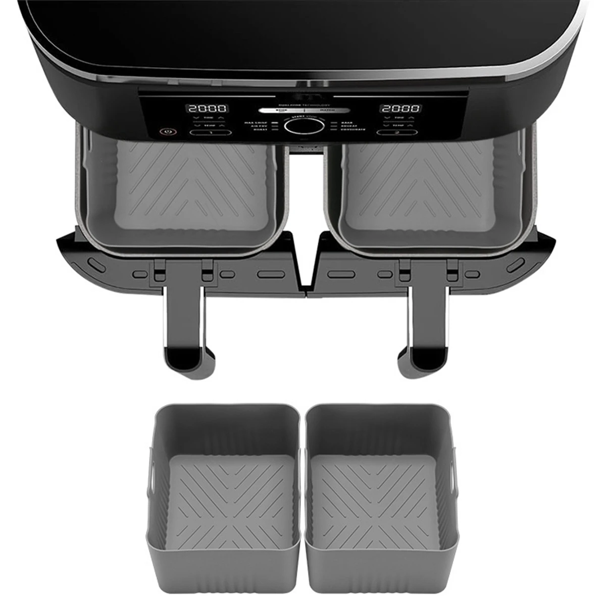 

Аксессуары для фритюрницы Корзина с антипригарным покрытием Легкая передача пищевых продуктов Термостойкий силикон Многофункциональный кухонный незаменимый