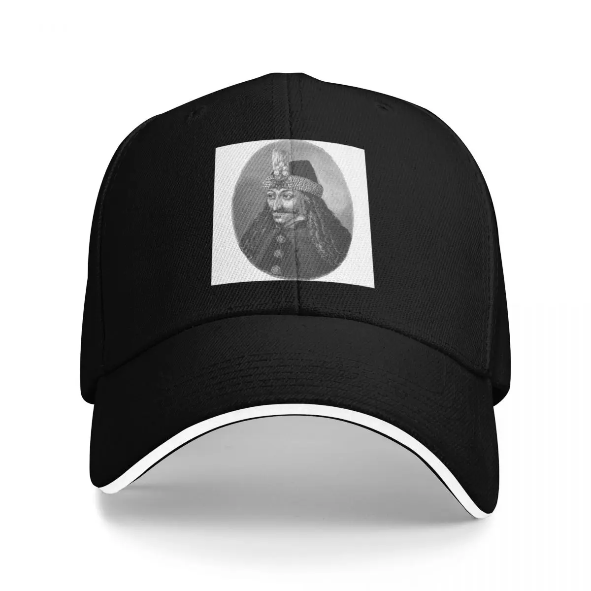 

Vlad the Impaler - portrait black and white Baseball Cap Hat Baseball Cap tea Hat Mountaineering Golf Women Men's