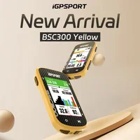 IGPSPORT bsc300 amarillo nueva versión bicicleta ordenador GPS mapa Global pantalla colorida velocidad de ciclismo Sensor de cadencia modos de ciclismo