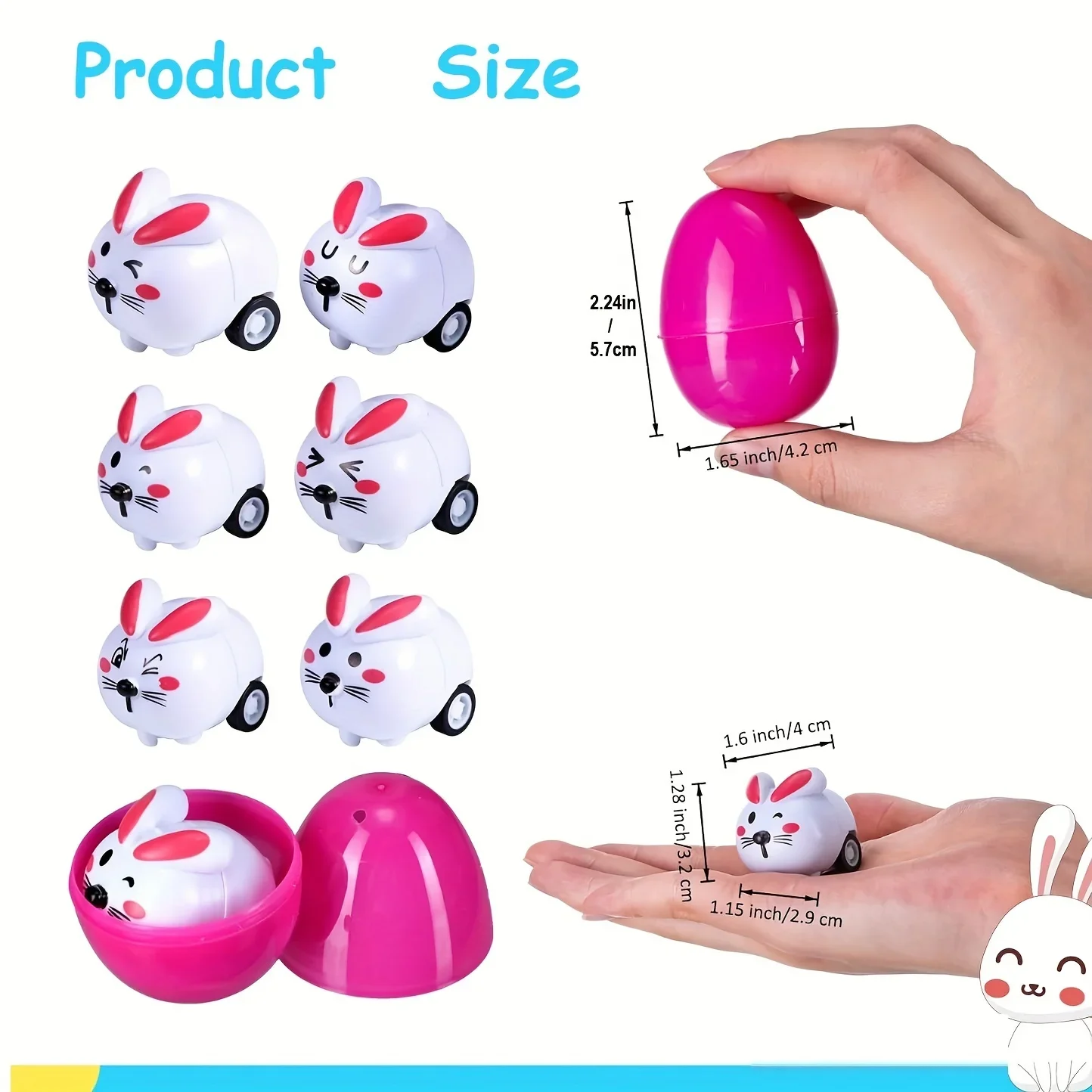 Набор пасхальных яиц KXMG с игрушками, бионические игрушки для детей в возрасте от 14 лет, батарея не требуется, разные цвета