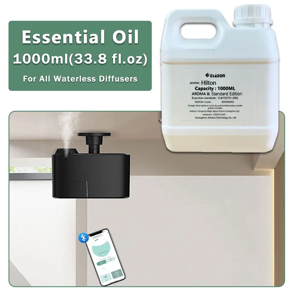 ESAEON Two Fluid Fragrance Diffuser Supplement Liquid Essential Oil -  Aroma Machine Oil, Hilton Shangri-La - 1000ML(33.8 fl.oz)