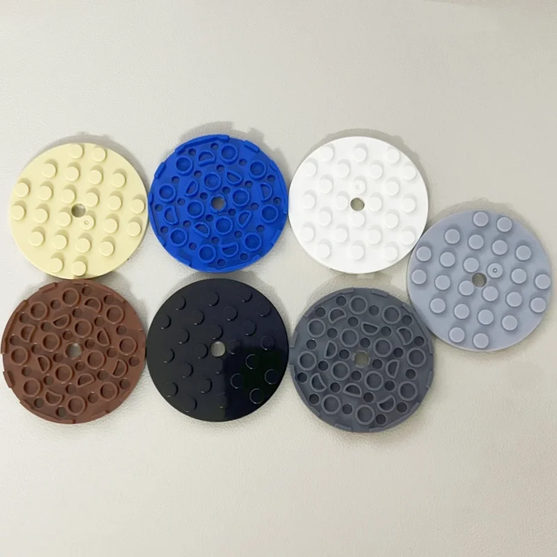 11213 Plate Round 6x6 With Hole Bricks Collections Bulk Modular GBC Toys For Technical MOC 1Pcs Gifts Buildings Blocks