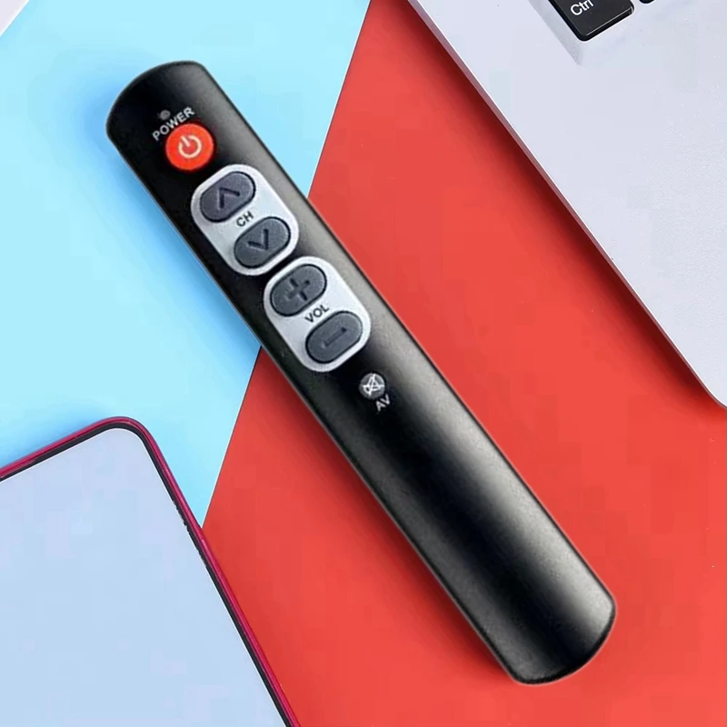 Smart Learning Remote Control TV Remote Control 6 Large Buttons For TV, Set-Top Box, DVD, VCR