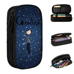 Coralines Doll Horror Cartoon Accessories Pen Box Large-capacity For School Pen Case Amazing Gift