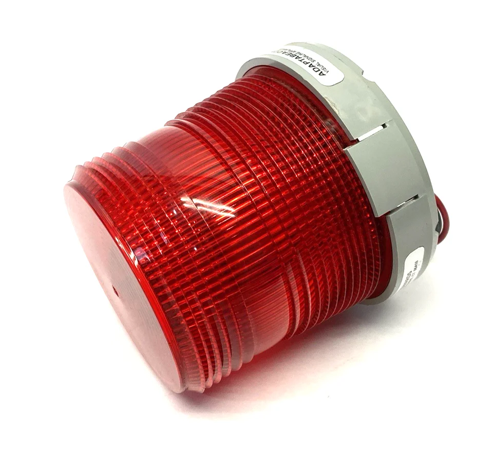 PLC Edwards Signaling 48SLEDR-G1 AdaptaBeacon Steady-on Beacon, Red, 24VDC Warranty Product