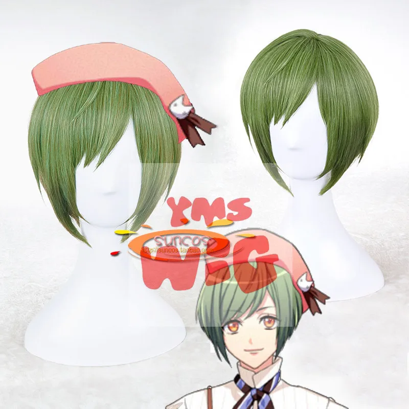 

New Hand Tour A3! Cosplay Yuki Rurikawa Wigs Heat Resistant Synthetic Wig Halloween Carnival Party Hair Wigs + Wig Cap