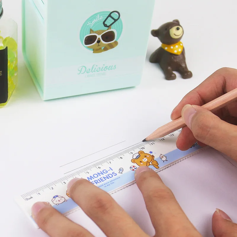 40 قطعة مسطرة Kawaii الجدة 15 سنتيمتر مساطر الدب اللطيفة ملحقات مفيدة للمدرسة أدوات مكتبية كورية مسطرة جمالية رسم أشياء لطيفة
