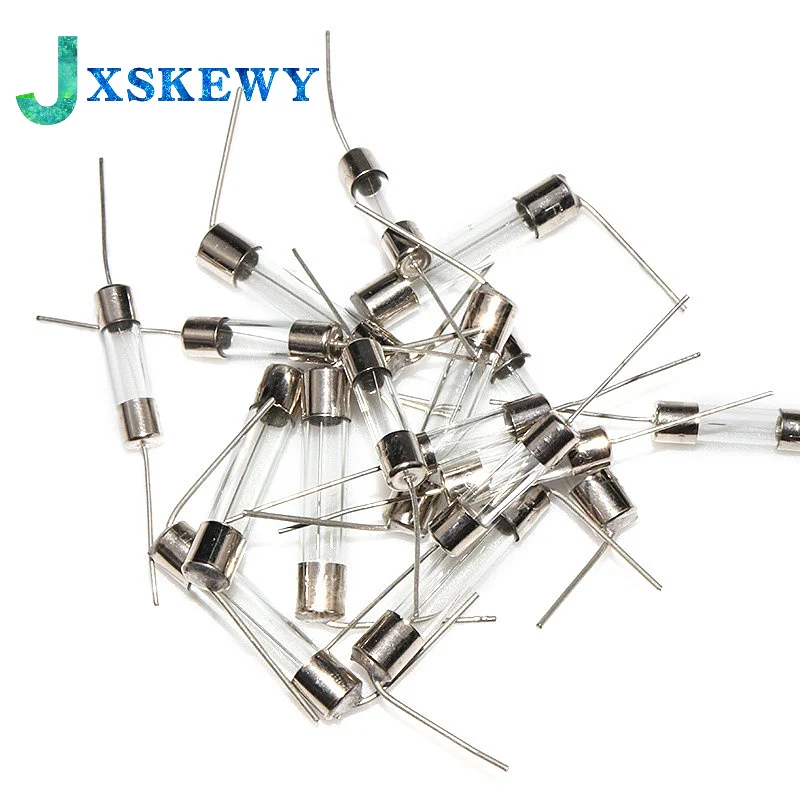 10PCS 5*20mm Axial Glass Fuse Fast Blow 250V With Lead Wire 5*20 F 0.5A/1A/2A/3A/3.15A/4A/5A/6.3A/8A/10A/12A/15A The fuse tube