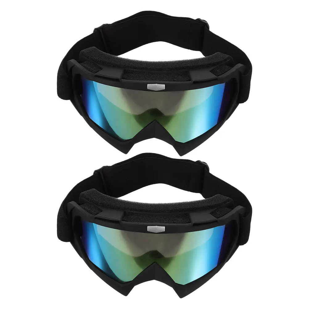 

2pcs Sports Cycling Goggles Clear Lenses Wind Dust Proof Durable Bike Riding Glasses For Kids Men Outdoor Ski Accessories