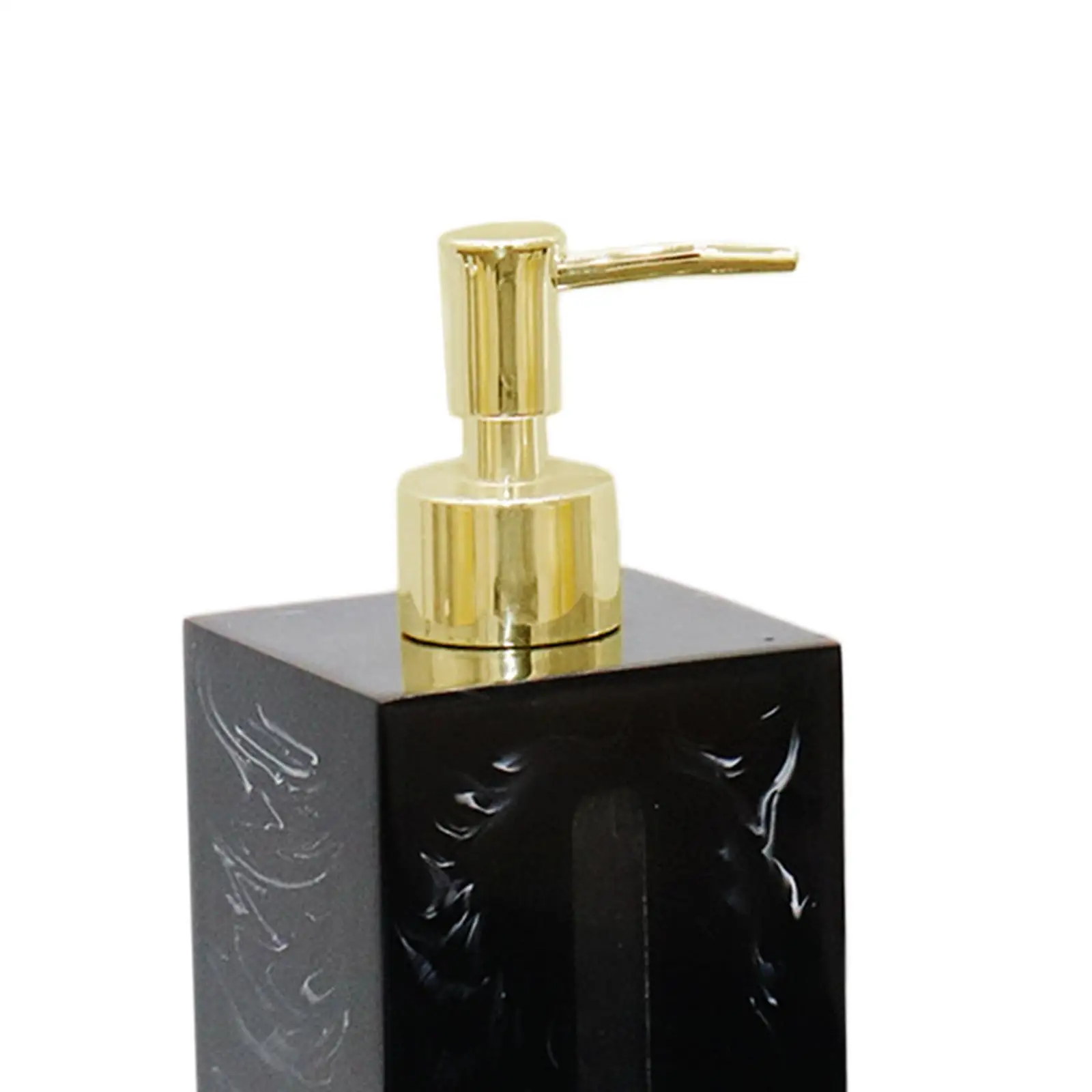 Resin Liquid Soap Dispenser Marble Style with Rustproof Pump Soap Dispenser Liquid Bottle for Home Bathroom Kitchen Lotion