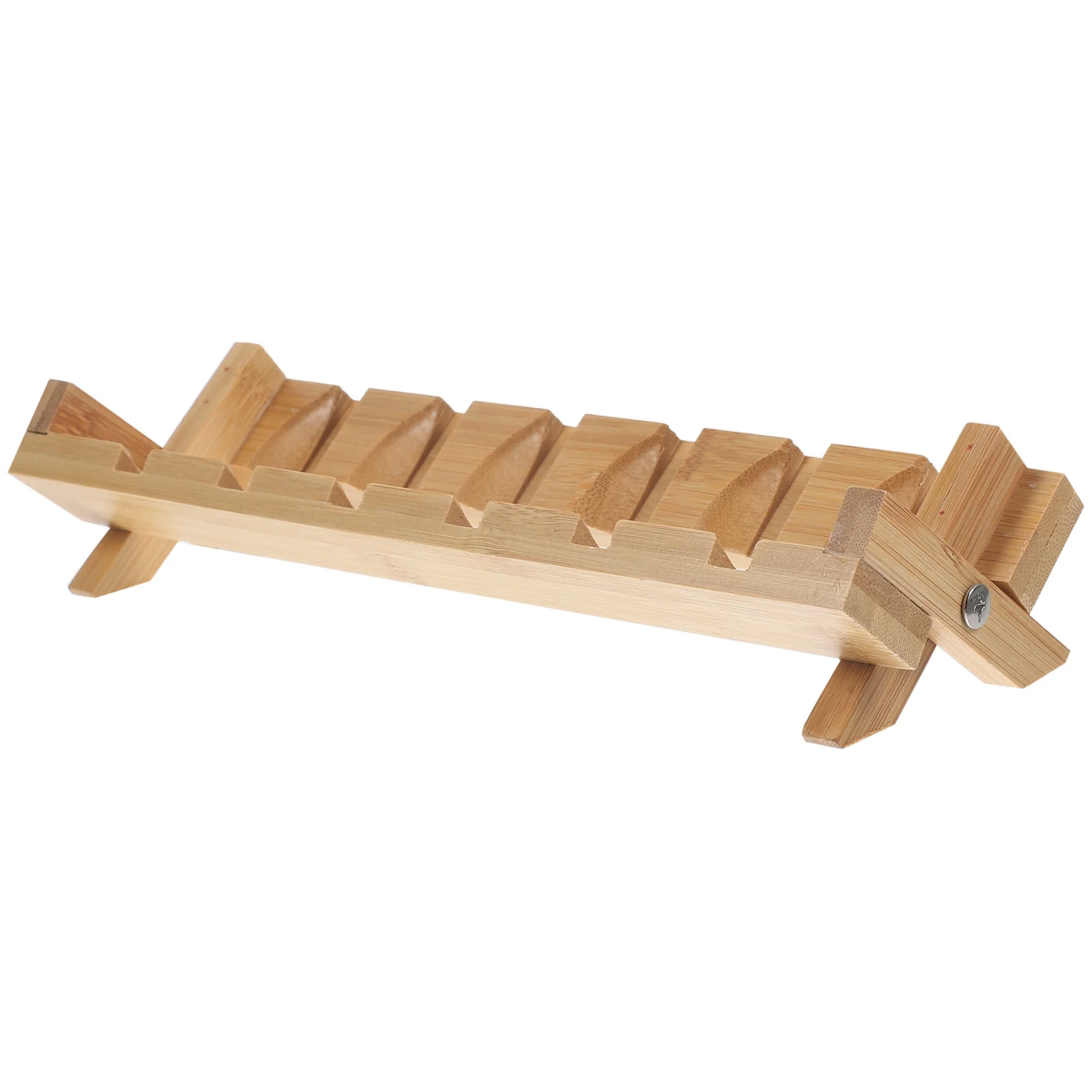

Bamboo Folding Cup Holder 6 Slots Tea Cups Stand Organizer Rack Smooth Edges Kitchen Storage Solution Teacup Accessory Household