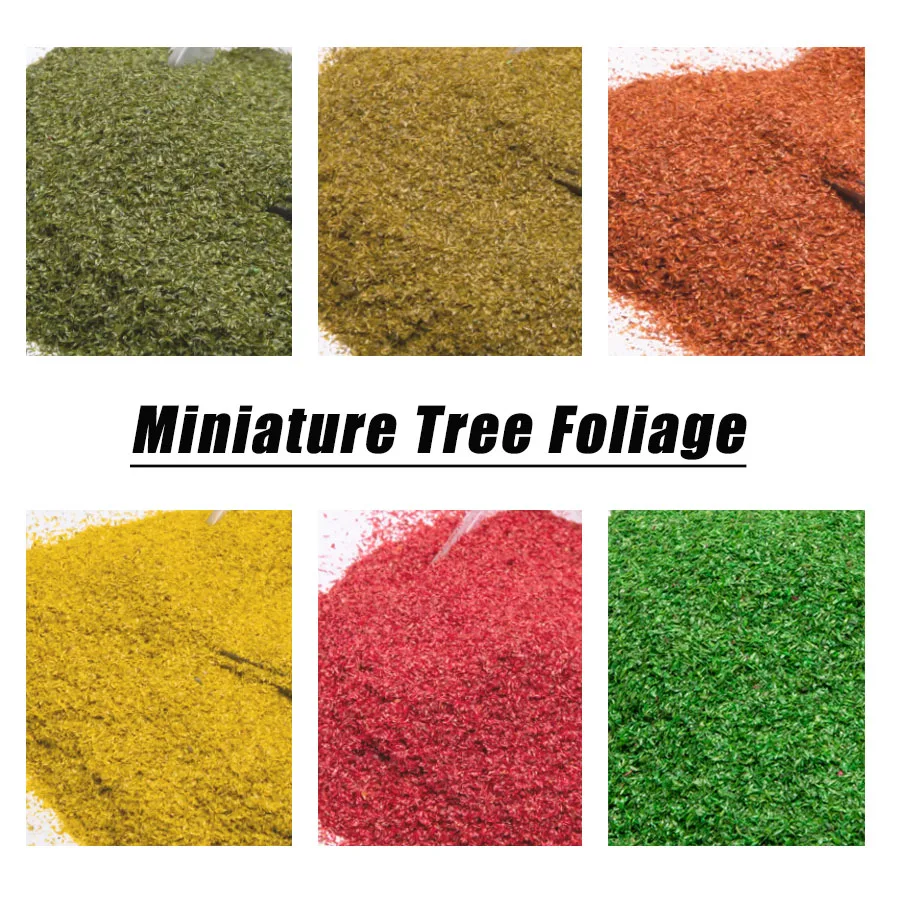 10G/BAG Miniature Tree Foliage Model Terrain Powder Grass Powder for Diy Making Trees Materials Military Scene Train Layout