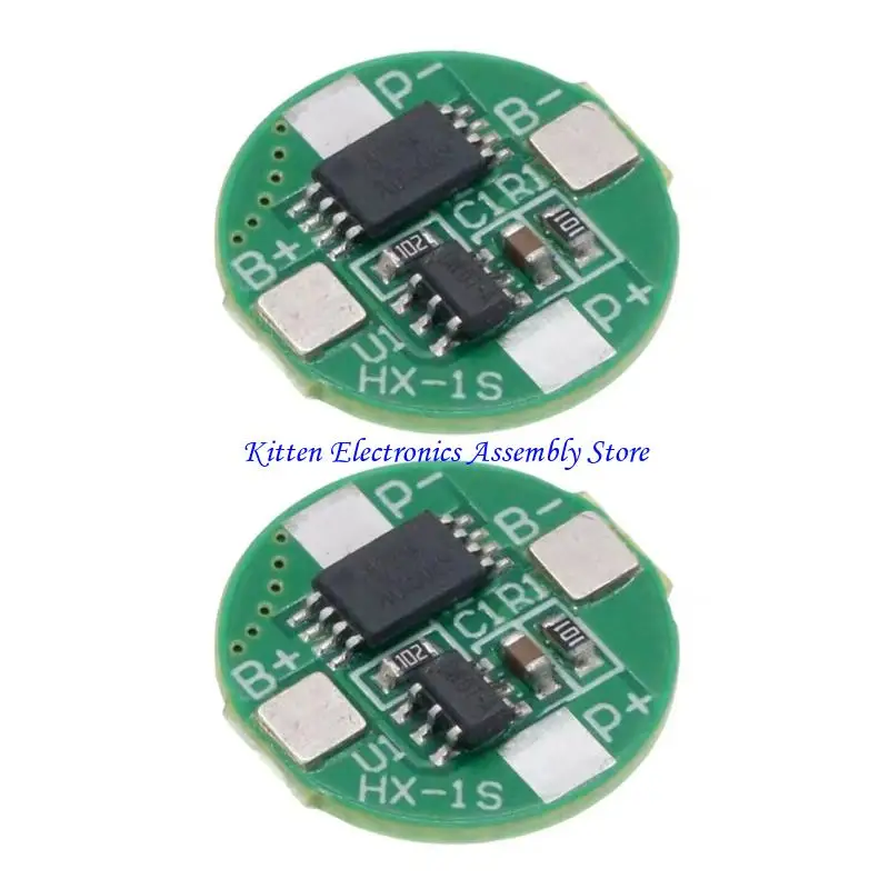 96GD 3.7V Liion BMSs Protections Circuits Board For 14500 Batteries Overcharge Overdischarge Safety