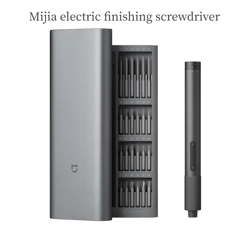 Xiaomi Mijia Electrical Precision Screwdriver Kit 2 Gear Torque 400 Screw 1 Type-C Magnetic Aluminum Case Box 24 Manual Model