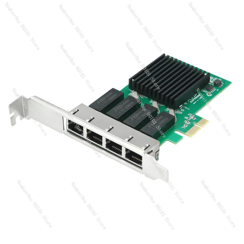 Four-port Gigabit NICs, PCIe desktops, four-port servers, desktops, Ethernet, and PCI-E high-speed independent aggregation