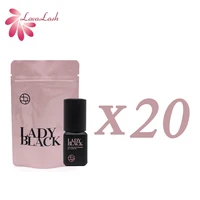 Pegamento negro coreano para mujer, 5ml, secado rápido, fuerte extensión de pestañas, retención de pegamento, adhesivo para pestañas de 4-5 semanas, cola de baja irritación