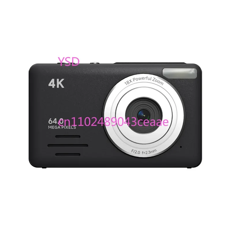 4K High-Definition Digital Camera (Entry-Level Selfie & Travel Camera, Student/Children's Compact Camera)