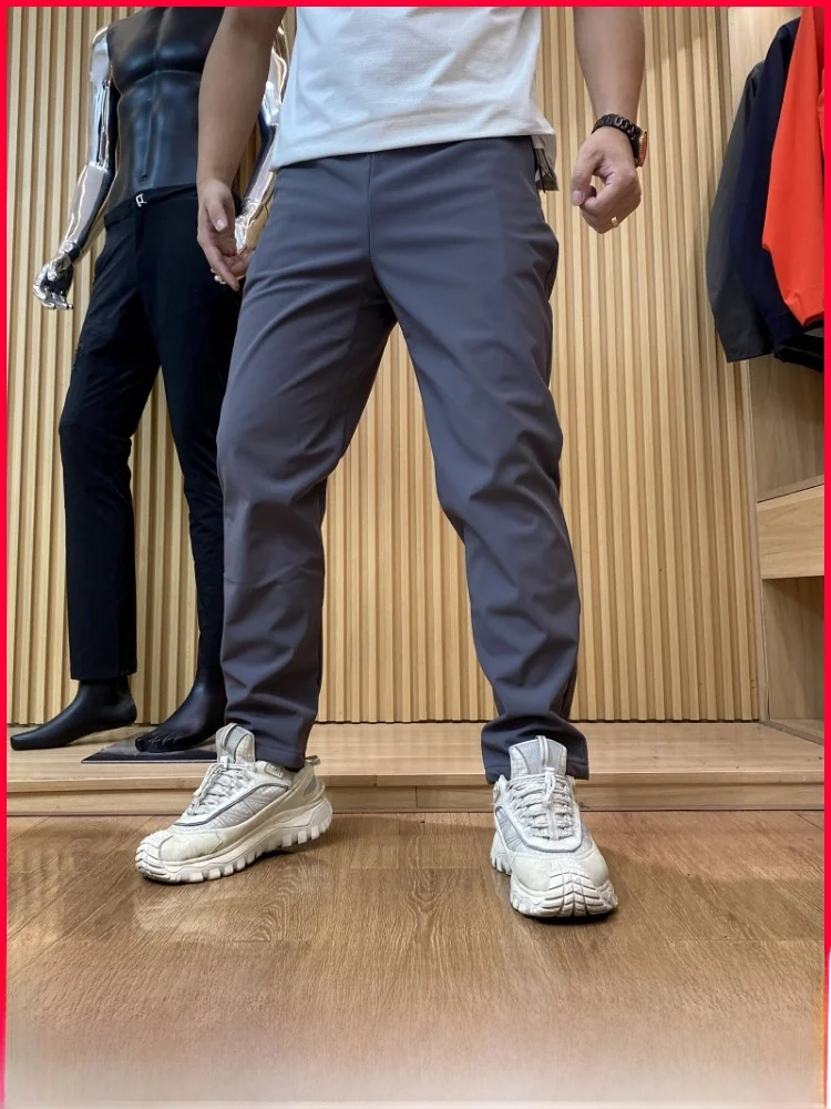 

Waterproof Fce Lined 3D Tailored Men's Casual Pants Autumn Winter Polyester Fabric Soft ell Technology Trendy Sle