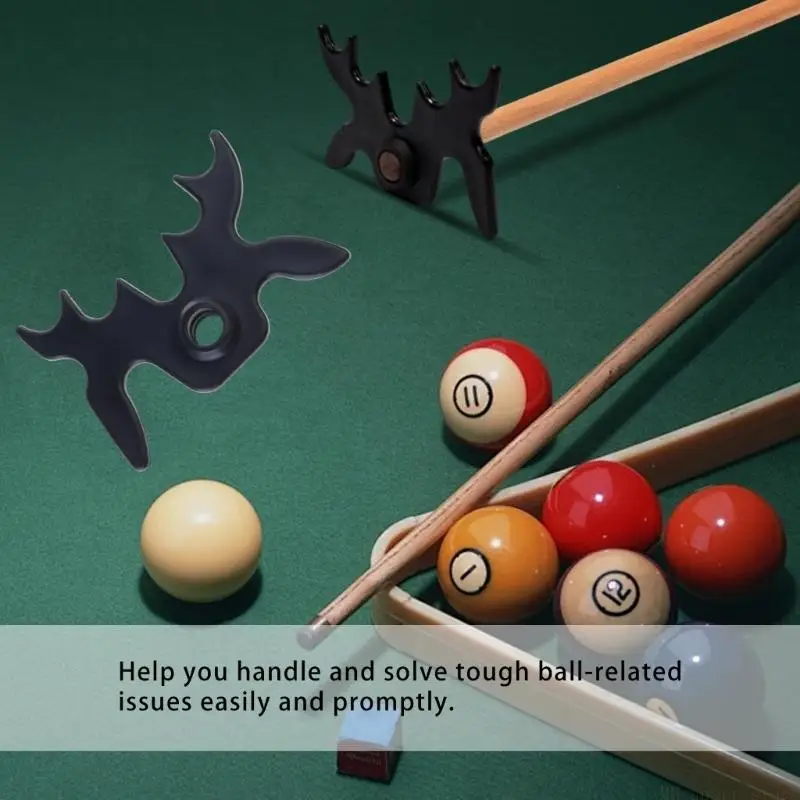 

31BE Billiards Cue Rack Slip-On Moosehead Bridge Head for Billiard Pool Cue