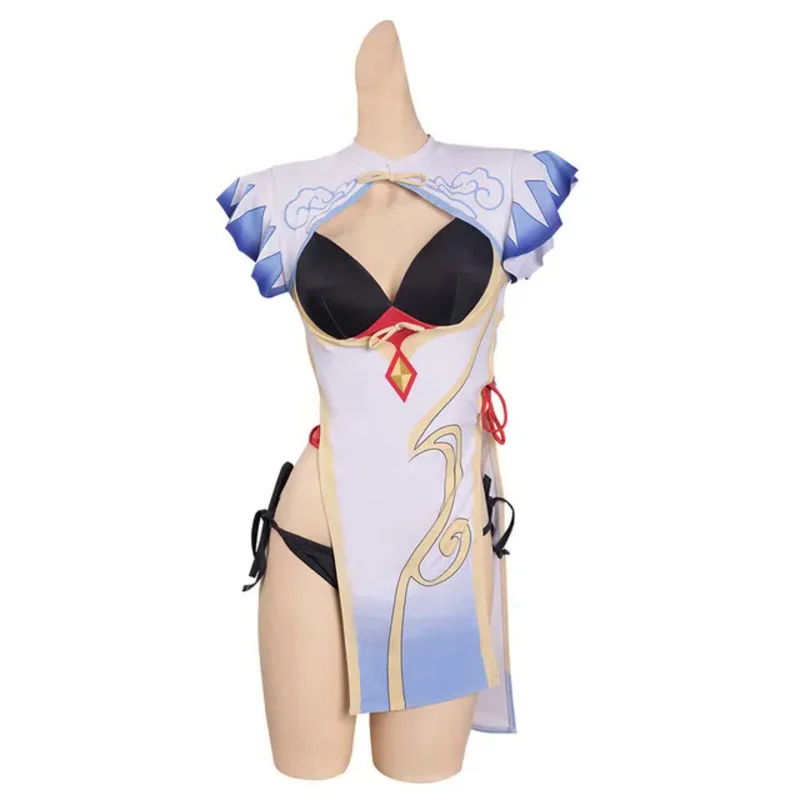 Spel Genshin Impact Ganyu Cosplay Vrouwen Kostuum Jumpsuit Badmode Outfits Meisje Zomer Strandbikini Halloween Carnaval Feestpak