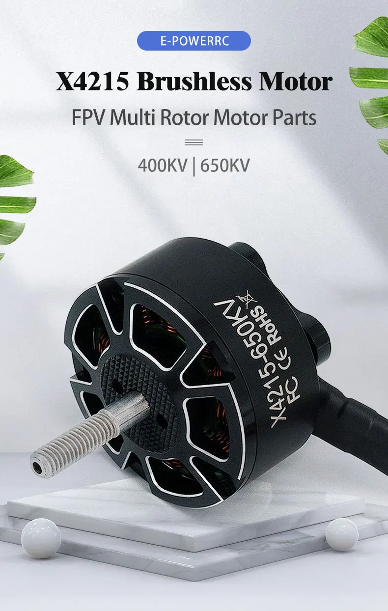 

E-POWERRC 4S-8S X4215 400KV 650KV X5215 250KV 340KV 420KV 500KV Brushless Motor For 15inch-16inch FPV Drone Helicopter