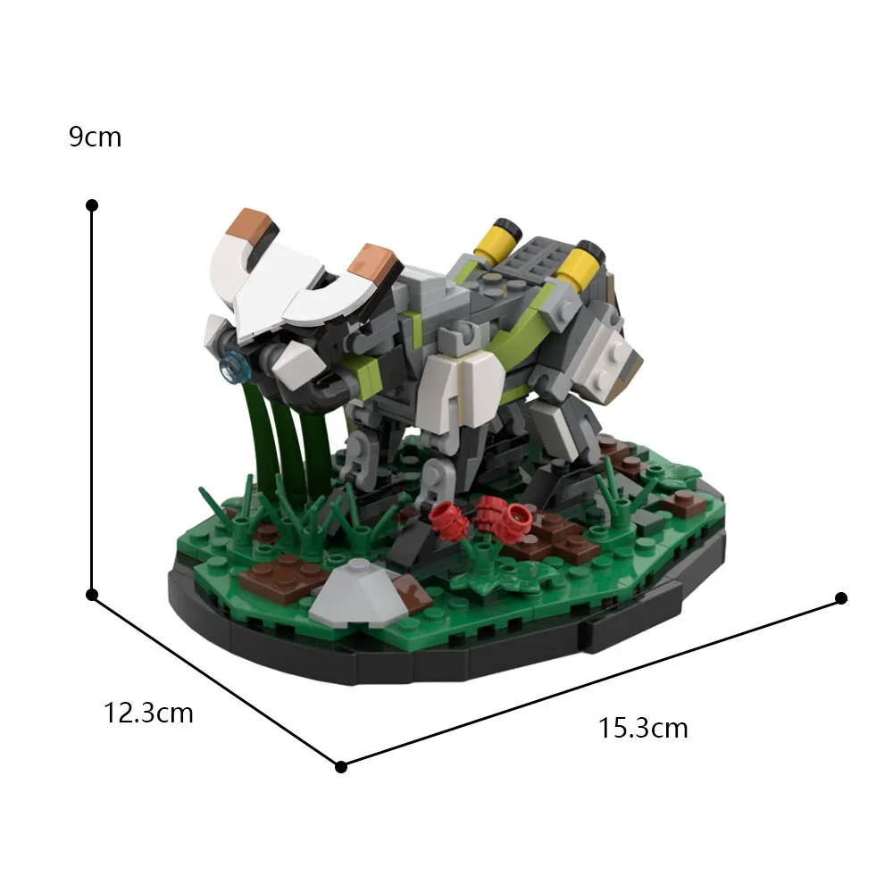 

Custom MOC: C9083 Video Game Small Cow-like Machine Monster 339 Parts