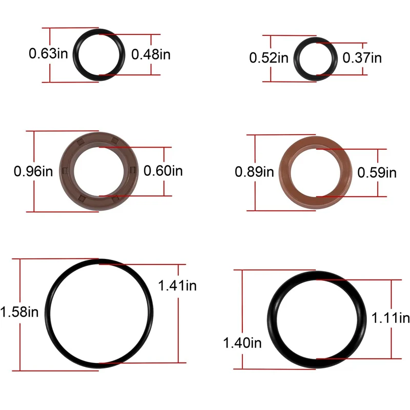 Voor Volvo Penta Stuurbekrachtiging Actuator Reparatieset 3812269 3860883 3862210 Fsm018, Reparatie Stuuractuatoren Olielek Afdichting Kit