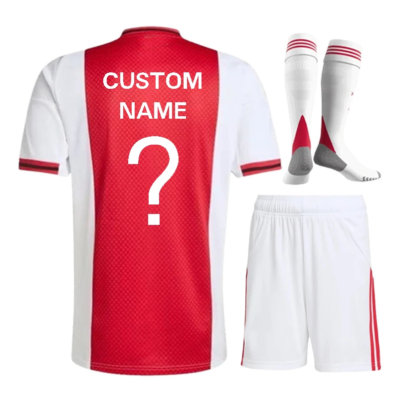 Nieuw AjaxEs shirtset 2025/2026 op maat gemaakt voetbaltenue voor kinderen/volwassenen, hoge kwaliteit